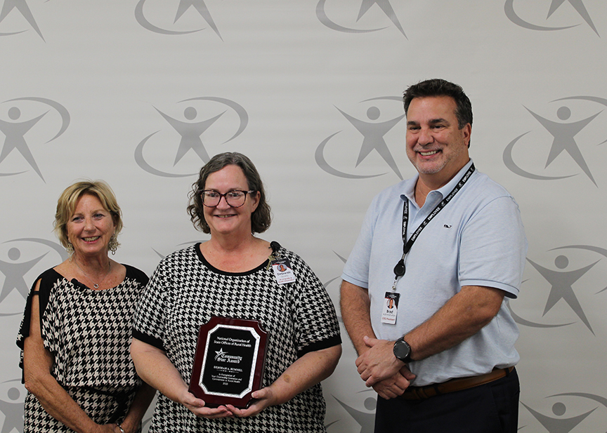 Joyce Fillenwarth, State Office of Rural Health Manager, Deb Hummel, RMH VP of Quality, Brad Smith, RMH CEO and President